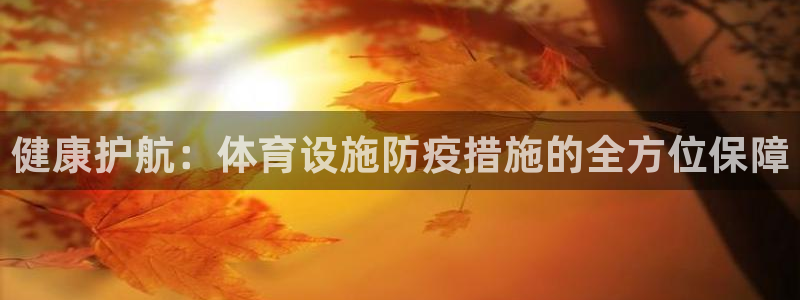 意昂5(KGAME)开户：健康护航：体育设施防疫措施的全方位
